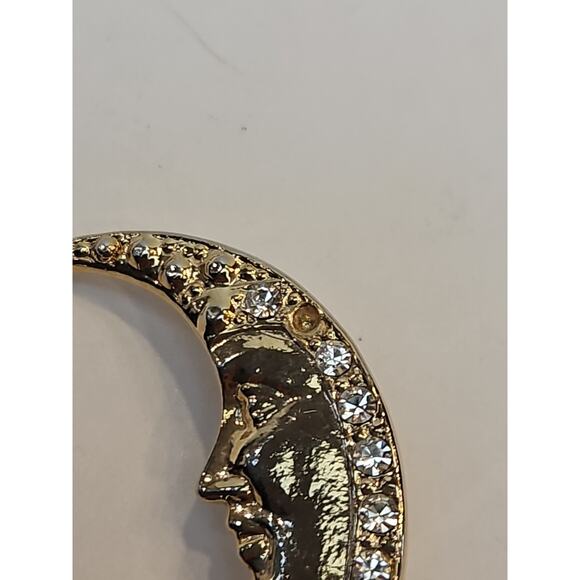 Lot Of Six Gold Tone Vintage Pin Brooches - Picture 13 of 16